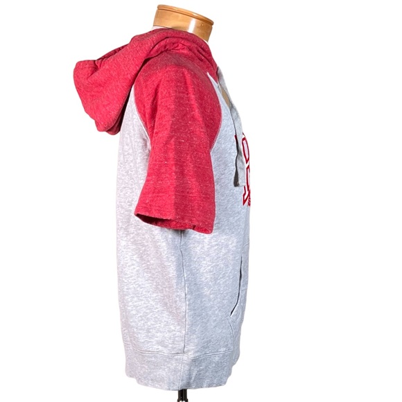 ROOTS Canada Short Sleeve Unisex Hoodie With Flocked Logo Size Medium - Picture 6 of 10